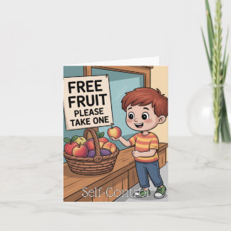 Carte Fruit de l'Esprit : L'Enfant auto-contrôle