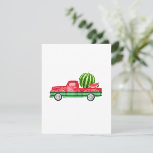 Carte Fruit de pastèque sans graines (Debout devant)