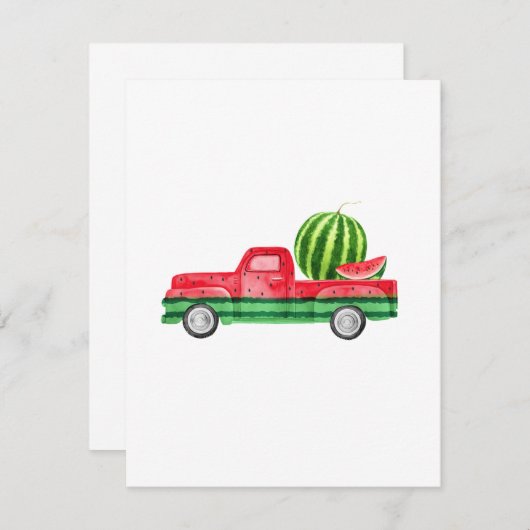 Carte Fruit de pastèque sans graines (Devant / Derrière)