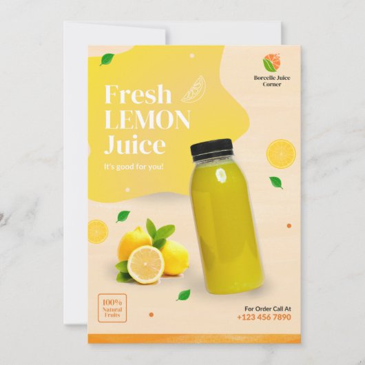 Carte fruit flad card (Devant)