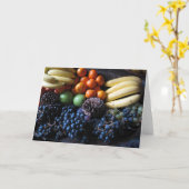 Carte Fruit français (Fleur jaune)