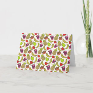 Carte Fruit motif transparent motif de surface de frui