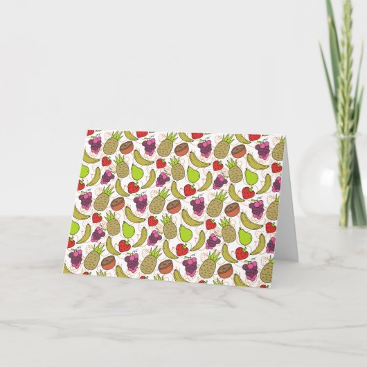 Carte Fruit motif transparent | motif de surface de frui (Devant)