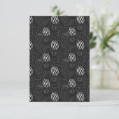 Carte Fruit seamless pattern black and white Tropical (Debout devant)