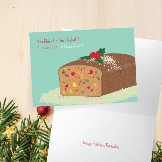 Carte Fruitcake Holiday
