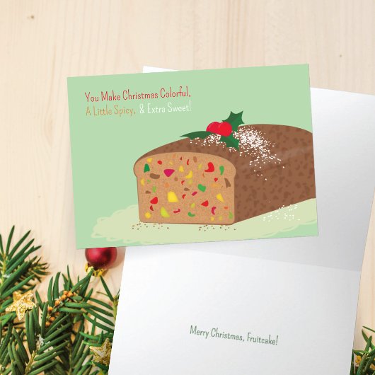 Carte Fruitcake Holiday