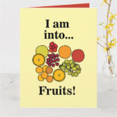 Carte Fruits Colorés Été (Fleur jaune)