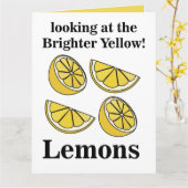 Carte Fruits De Citrons Regardant Les Citrons Jaunes Plu (Fleur jaune)