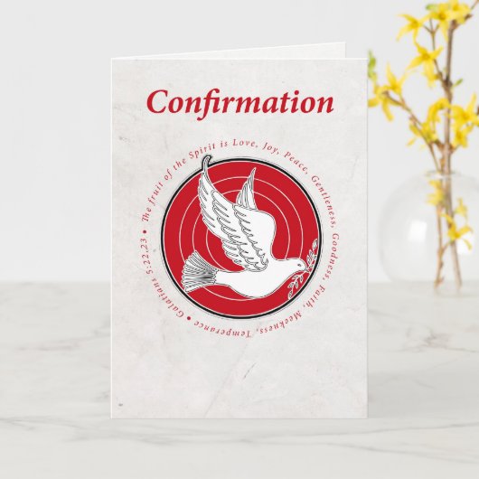 Carte Fruits de confirmation de l'Esprit (Fleur jaune)