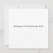 Carte Fruits de kaki orange mignon automne doux & oiseau (Dos)