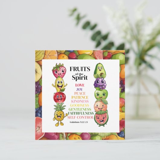 Carte Fruits de l'Esprit (Debout devant)