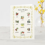 Carte Fruits de l'Esprit Galates Bible Verse (Fleur jaune)