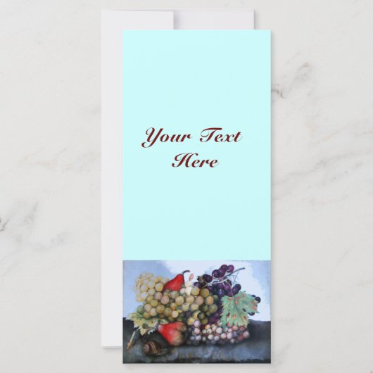 CARTE FRUITS DE SAISON 1 - RAISONS ET PEARS (Devant)