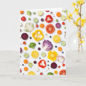 Carte Fruits et légumes (Fleur jaune)