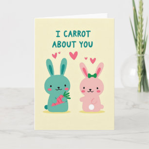 Carte Fuchsia Cœur Carotte Pour Toi