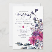 Carte Fuchsia Dreams Jolie Mariage de automne d'automne  (Devant)