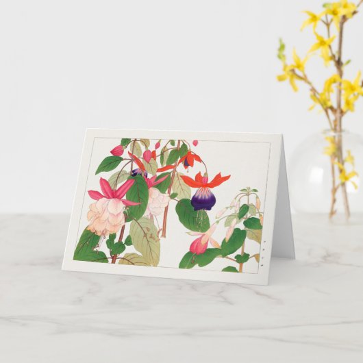 Carte Fuchsia par Tanigami Konan (Fleur jaune)