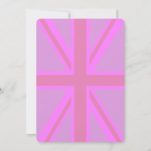 Carte Fuchsia Union Jack (Dos)