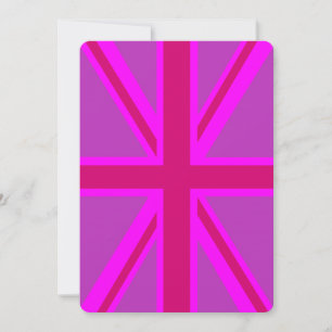 Carte Fuchsia Union Jack