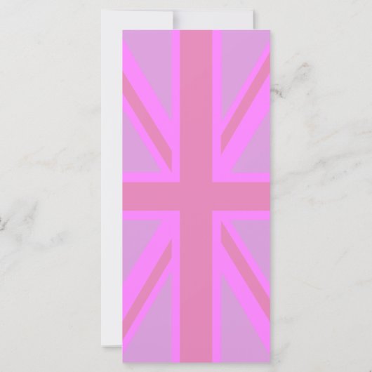 Carte Fuchsia Union Jack (Dos)