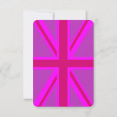 Carte Fuchsia Union Jack (Devant)