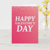 Carte Fuchsia Valentine Glitter Texture Card (Fleur jaune)