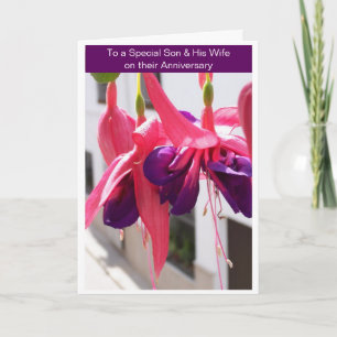Carte Fuchsias Son And Wife Personalised Anniversary
