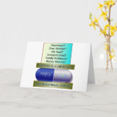 Carte Fukitol, le travail craint, trop travaillé, pas de (Fleur jaune)