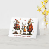 Carte Full Of Christmas Spirit Card (Fleur jaune)