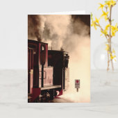 Carte Full Steam At Leighton Buzzard Railway (4385) (Fleur jaune)