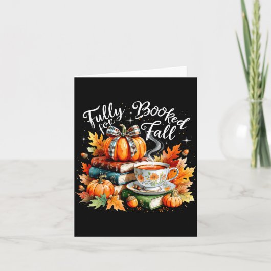 Carte Fully Booked For Fall Cozy Autumn Reading Gift  (Devant)