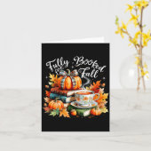 Carte Fully Booked For Fall Cozy Autumn Reading Gift  (Fleur jaune)