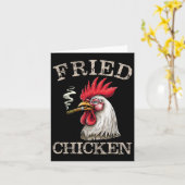 Carte Fumer Fried Poulet Graphique Mauvaises Herbes Homm (Fleur jaune)
