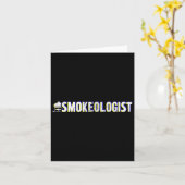 Carte Fumeur amusant' - Grill Bbq (Fleur jaune)