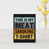 Carte Fumeur Bbq C'Est Ma Viande Fumer (Fleur jaune)