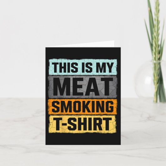 Carte Fumeur Bbq C'Est Ma Viande Fumer (Devant)