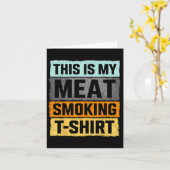 Carte Fumeur Bbq C'Est Ma Viande Fumer (Fleur jaune)