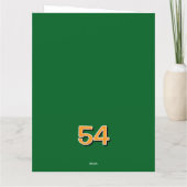 Carte Fun 54th Birthday card | The man myth legend (Dos)