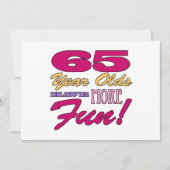 Carte Fun 65e anniversaire (Devant)