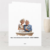 Carte FUN Anniversaire / Anniversaire de mariage (Dos)