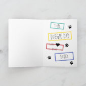 Carte Fun Anniversaire Salutations de Chien Chat à N'Imp (Intérieur)