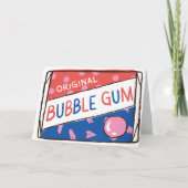 Carte Fun as a Pack of Bubble Gum Birthday (Devant)