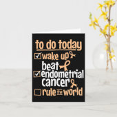 Carte Fun Beat Endometrial Cancer Rule The World - Survi (Fleur jaune)