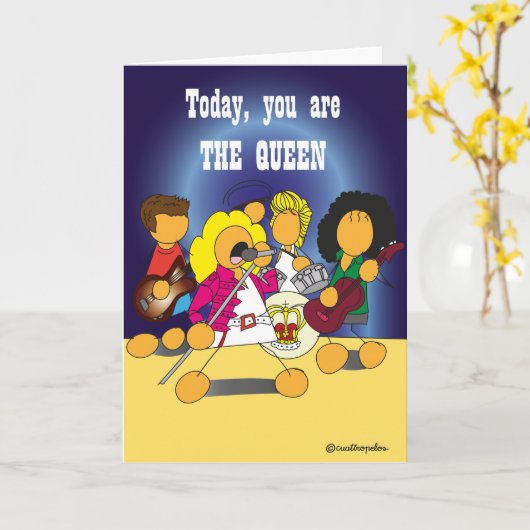 Carte Fun birthday card (Fleur jaune)