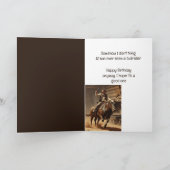 Carte Fun Birthday Western Wild West Humour (Intérieur)