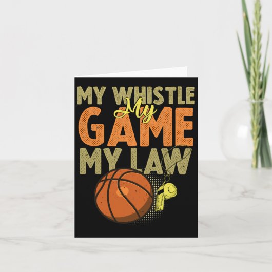 Carte Fun Bysketbyll Citations d'arbitre Don I Hoops Ref (Devant)