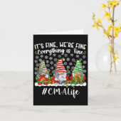 Carte Fun Certifié Médicale Istant Noël Cma Xmas Pa (Fleur jaune)