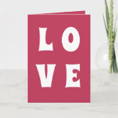 Carte Fun Cherry Magenta Love Valentine's Day Card (Devant)