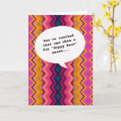 Carte fun chic Happy Hour Getting Old Funny Anniversaire (Fleur jaune)
