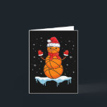 Carte Fun Christmas Basket Père Noël Snowman<br><div class="desc">Fun Christmas Basket Père Noël Snowman</div>